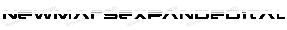 NewMarsExpandedItalic-Y438字体转换 NewMarsExpandedItalic-Y438字体转换