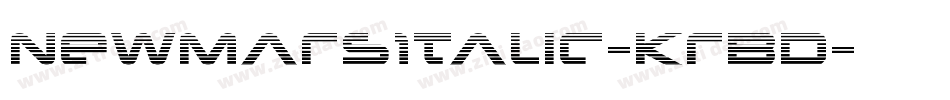 NewMarsItalic-KrBD字体转换