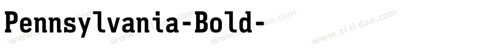 Pennsylvania-Bold字体转换