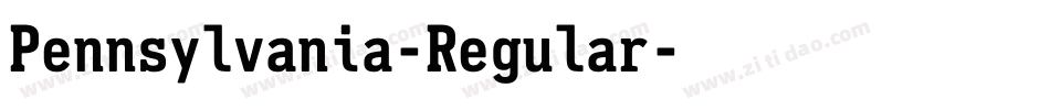 Pennsylvania-Regular字体转换