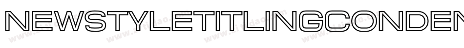 NewStyleTitlingCondensed字体转换