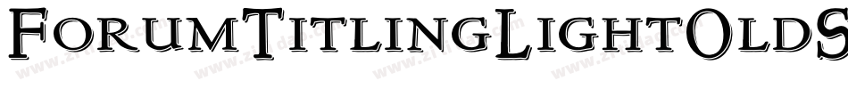 ForumTitlingLightOldStyleFigs字体转换