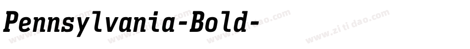 Pennsylvania-Bold字体转换