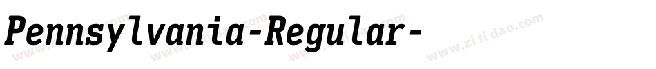 Pennsylvania-Regular字体转换