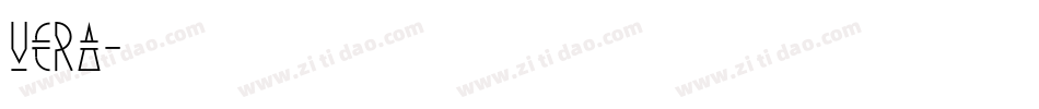 Vera字体转换