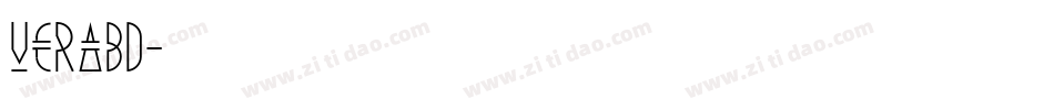 VeraBd字体转换