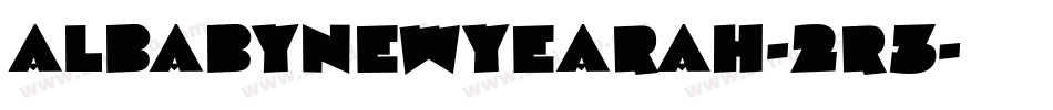 AlBabyNewYearAh-2R3字体转换