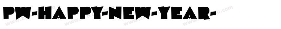 PW-Happy-New-Year字体转换