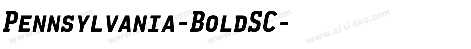 Pennsylvania-BoldSC字体转换