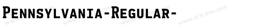Pennsylvania-Regular字体转换