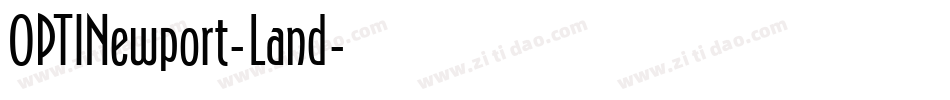 OPTINewport-Land字体转换
