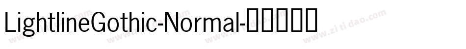 LightlineGothic-Normal字体转换