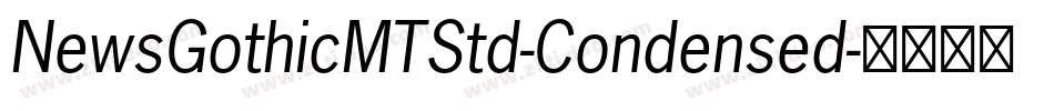 NewsGothicMTStd-Condensed字体转换