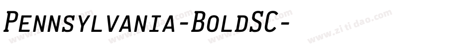 Pennsylvania-BoldSC字体转换