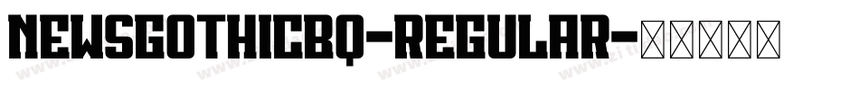 NewsGothicBQ-Regular字体转换