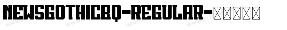 NewsGothicBQ-Regular字体转换