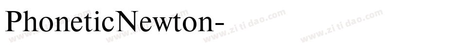 PhoneticNewton字体转换