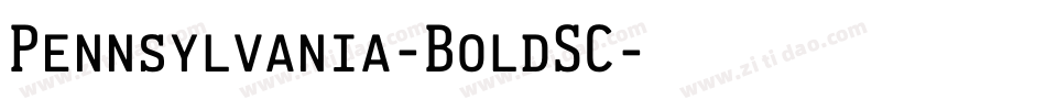 Pennsylvania-BoldSC字体转换
