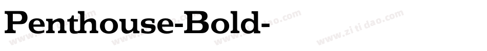 Penthouse-Bold字体转换