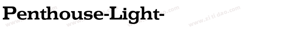 Penthouse-Light字体转换