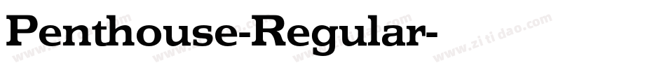 Penthouse-Regular字体转换