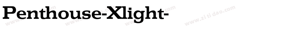 Penthouse-Xlight字体转换