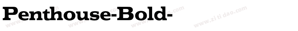 Penthouse-Bold字体转换