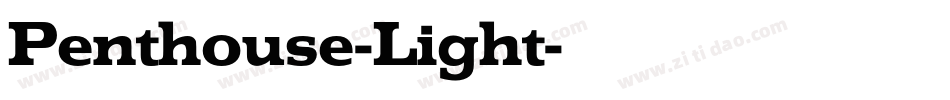 Penthouse-Light字体转换