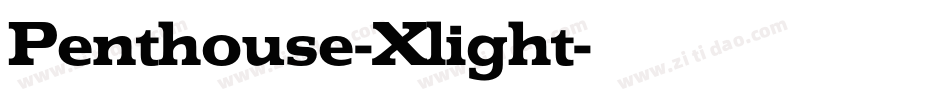 Penthouse-Xlight字体转换