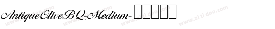 AntiqueOliveBQ-Medium字体转换