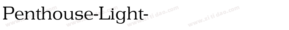 Penthouse-Light字体转换