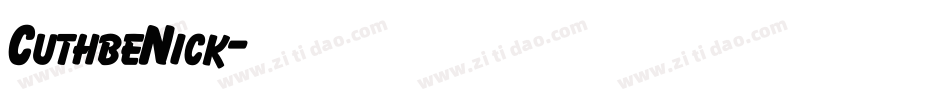 CuthbeNick字体转换