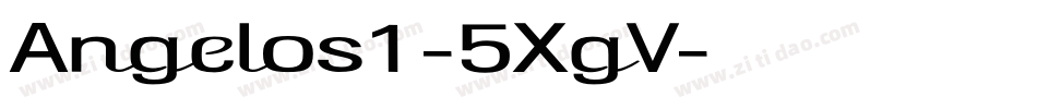 Angelos1-5XgV字体转换
