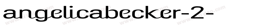 angelicabecker-2字体转换