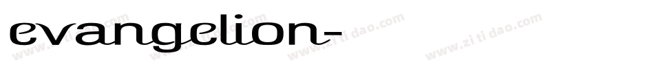 evangelion字体转换