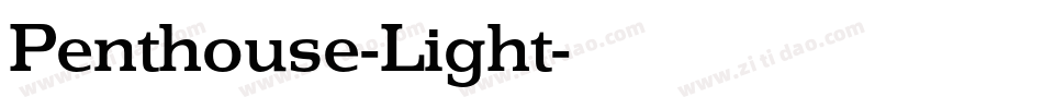Penthouse-Light字体转换