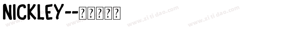 NICKLEY-字体转换