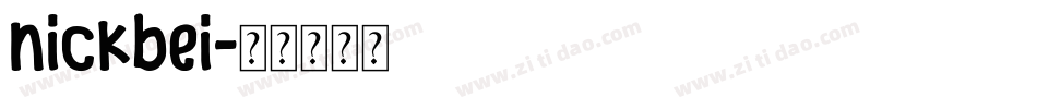 nickbei字体转换