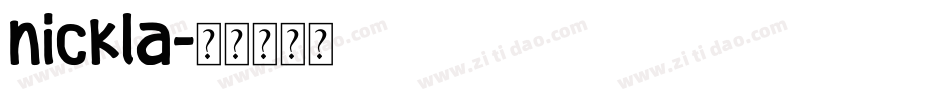 nickla字体转换