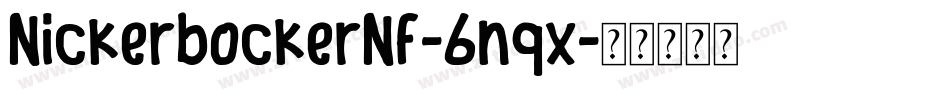 NickerbockerNf-6nqx字体转换