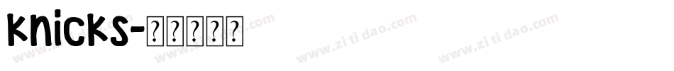 knicks字体转换