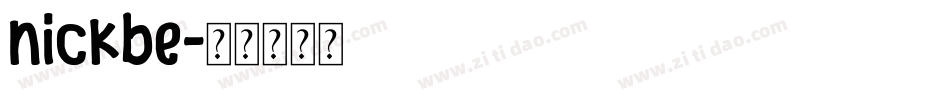 nickbe字体转换