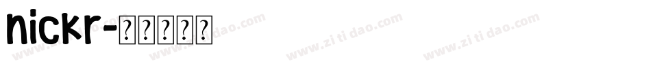 nickr字体转换