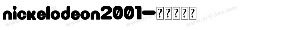 nickelodeon2001字体转换