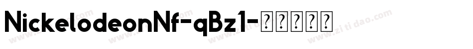 NickelodeonNf-qBz1字体转换