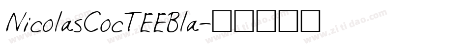 NicolasCocTEEBla字体转换