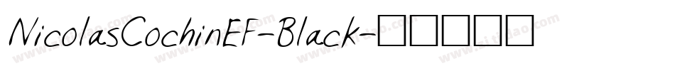 NicolasCochinEF-Black字体转换