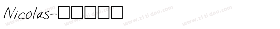 Nicolas字体转换