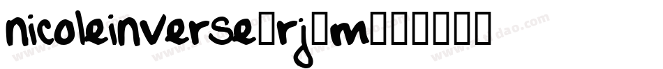 NicoleInverse-Rj6M字体转换
