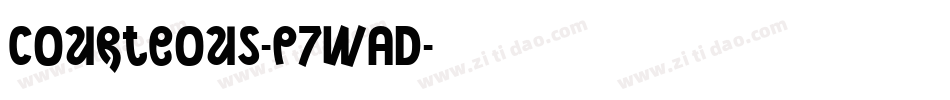 Courteous-p7wAD字体转换